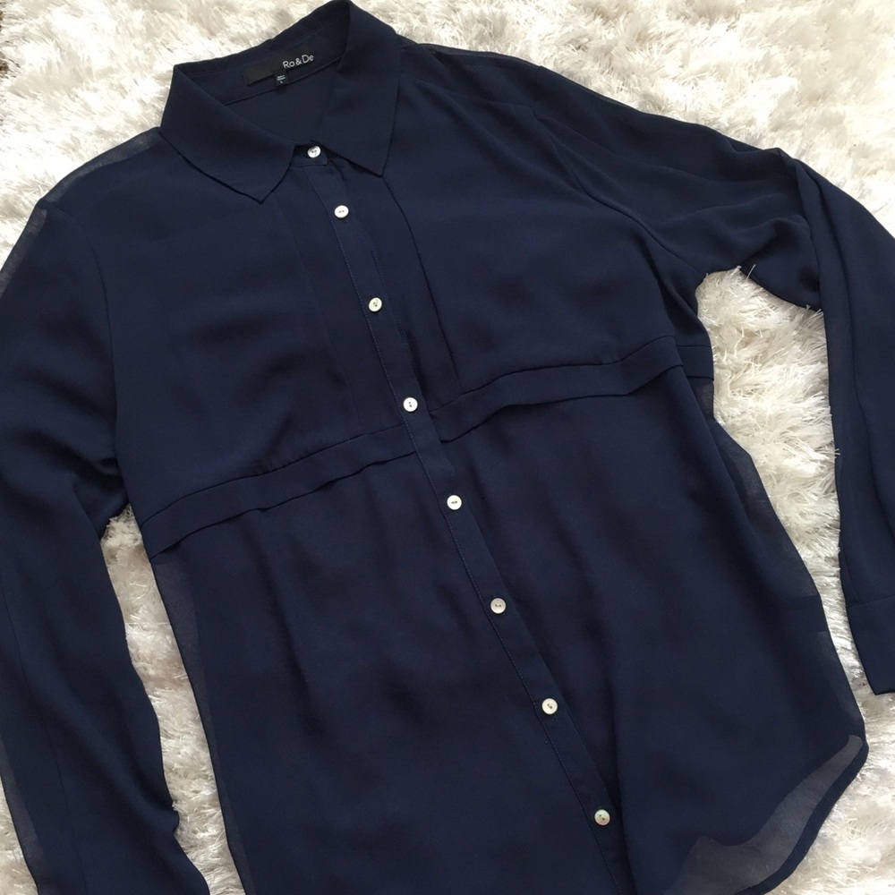 Semi Sheer Blouse from Nordstrom szL